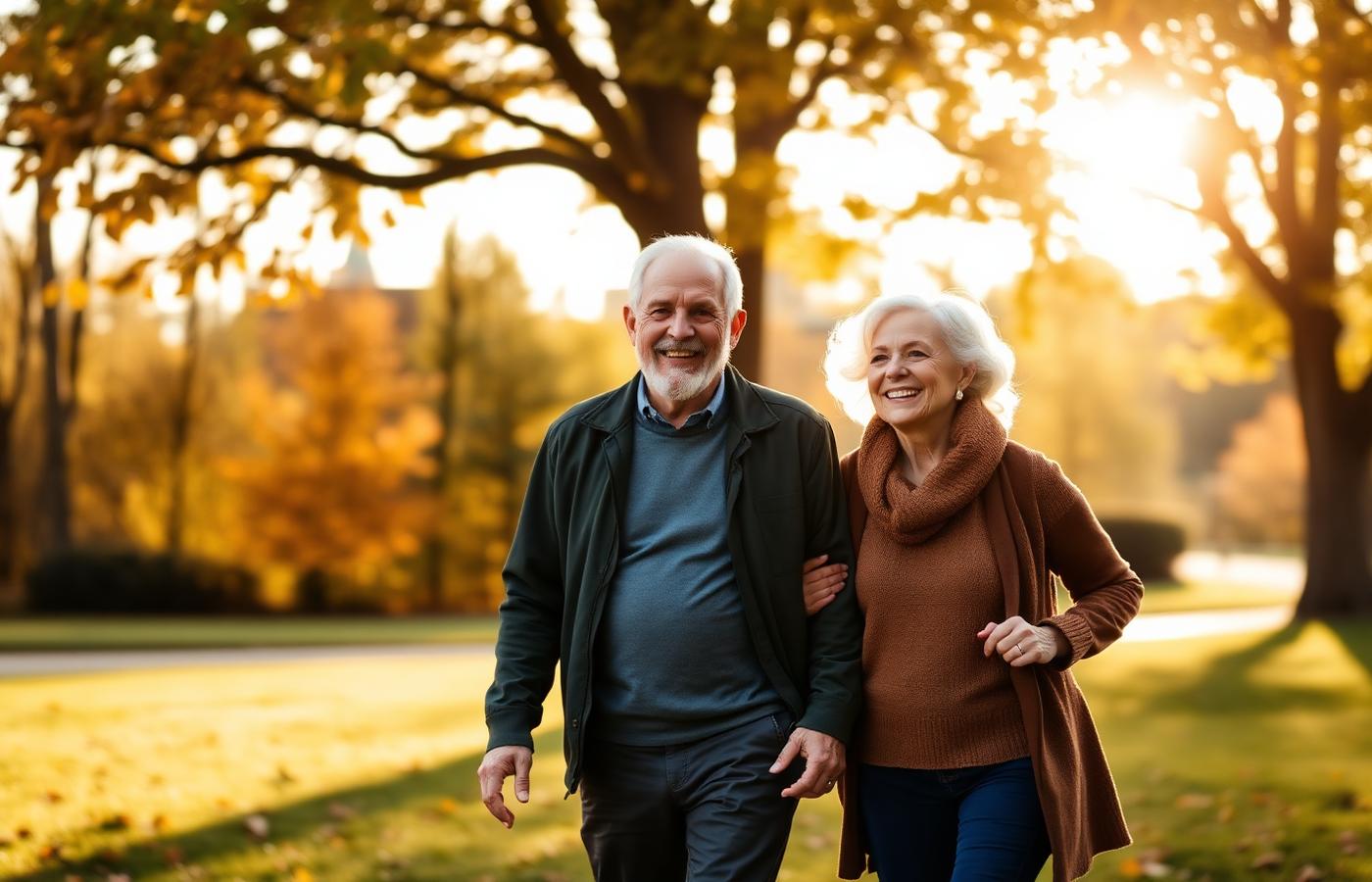 Active healthy couple walking outdoors in Kingston